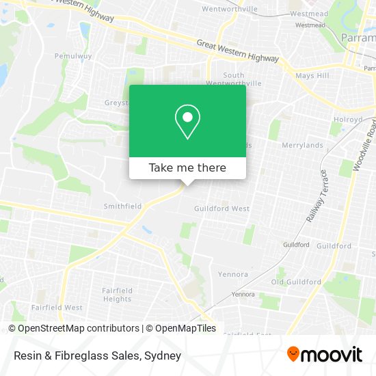 Resin & Fibreglass Sales map