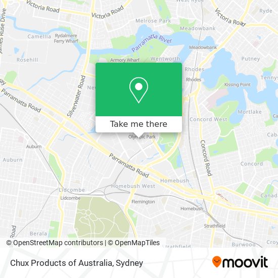 Chux Products of Australia map