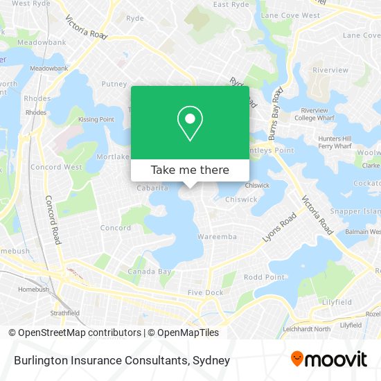 Burlington Insurance Consultants map