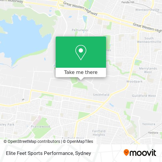 Elite Feet Sports Performance map