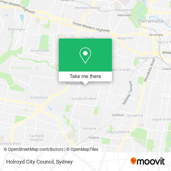 Mapa Holroyd City Council