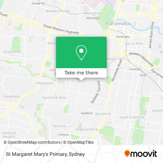 Mapa St Margaret Mary's Primary
