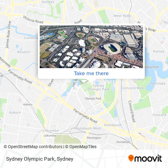 Sydney Olympic Park map
