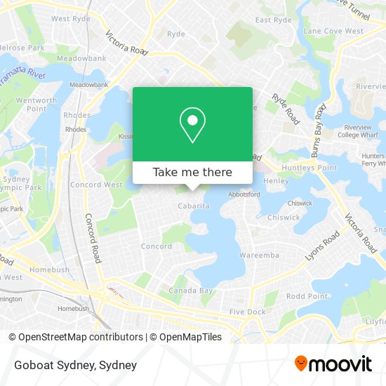 Goboat Sydney map
