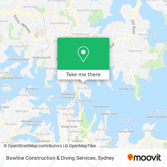 Mapa Bowline Construction & Diving Services