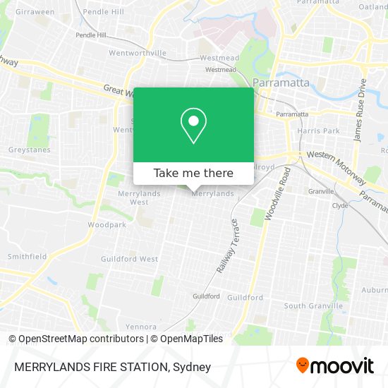 MERRYLANDS FIRE STATION map