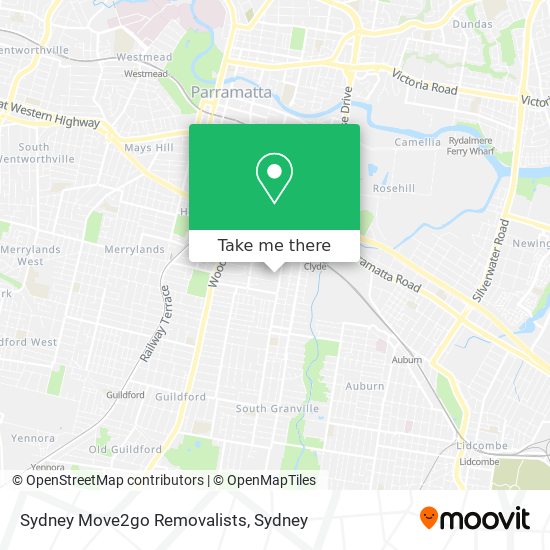 Mapa Sydney Move2go Removalists