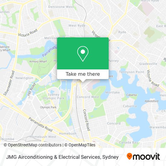 JMG Airconditioning & Electrical Services map