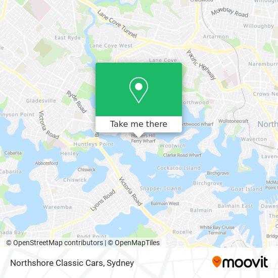 Northshore Classic Cars map