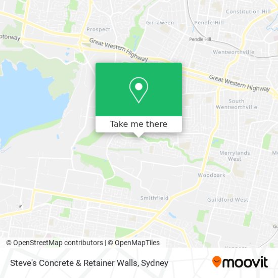 Steve's Concrete & Retainer Walls map