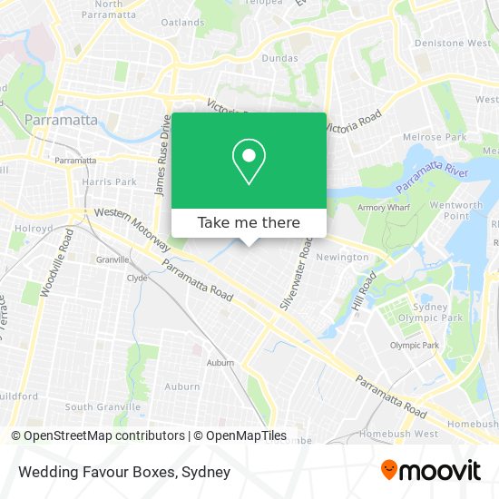 Wedding Favour Boxes map