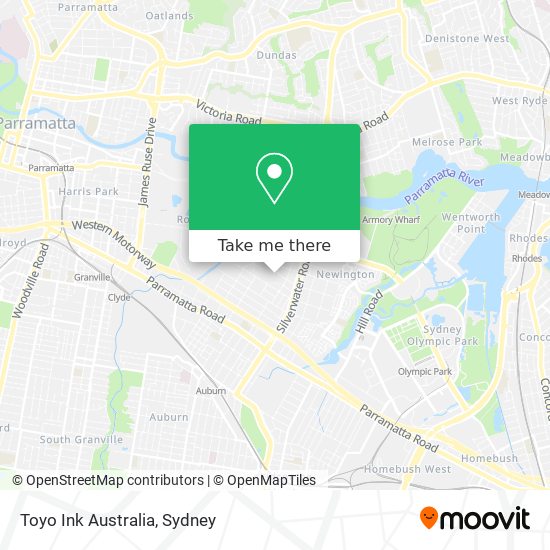 Toyo Ink Australia map