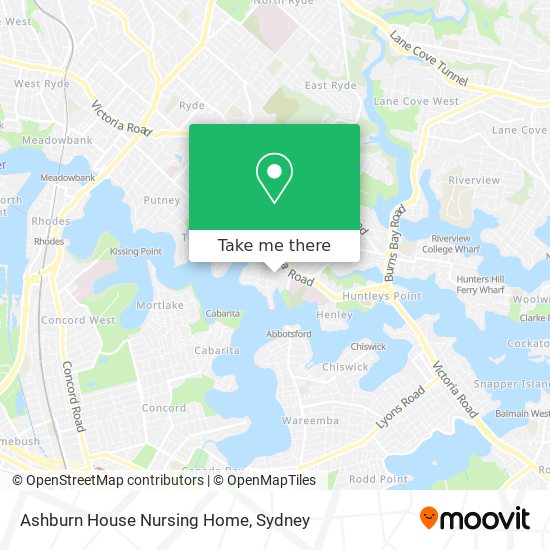 Ashburn House Nursing Home map