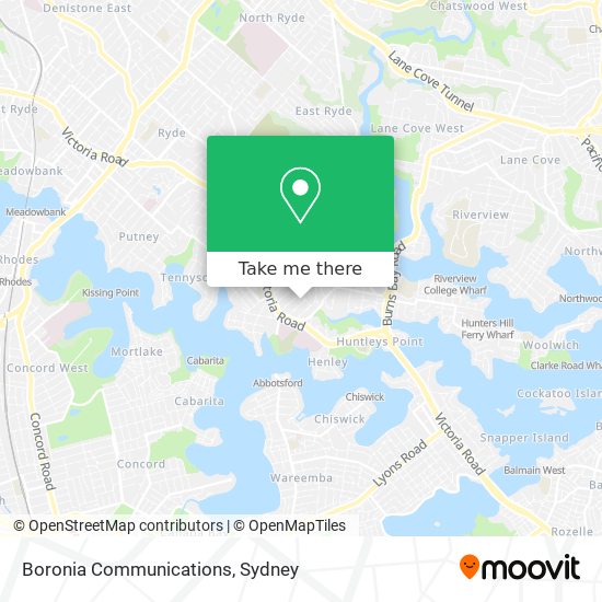 Boronia Communications map