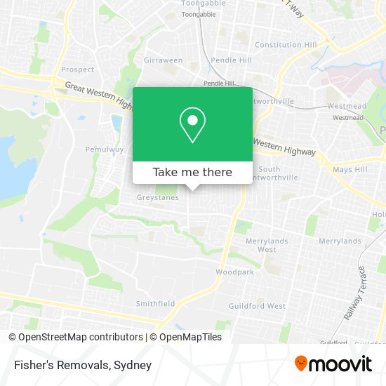 Fisher's Removals map