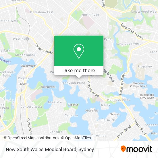 Mapa New South Wales Medical Board