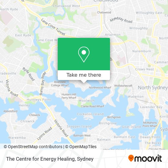 The Centre for Energy Healing map