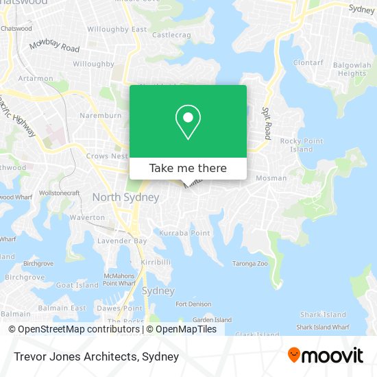 Trevor Jones Architects map