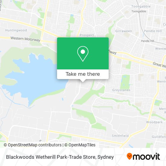 Blackwoods Wetherill Park-Trade Store map