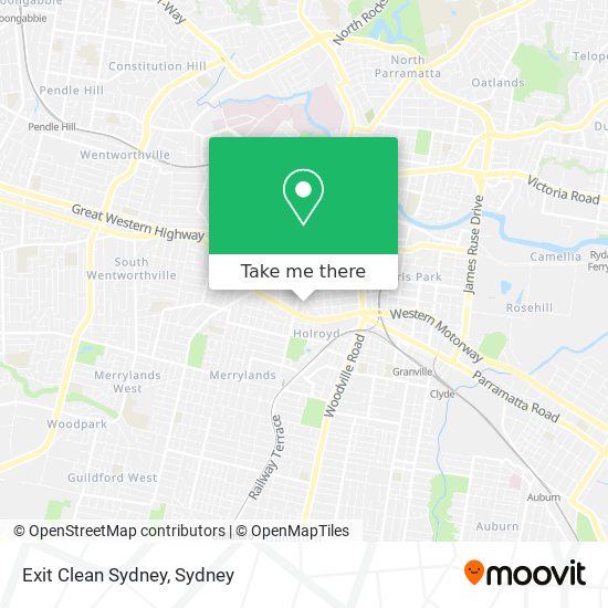 Exit Clean Sydney map