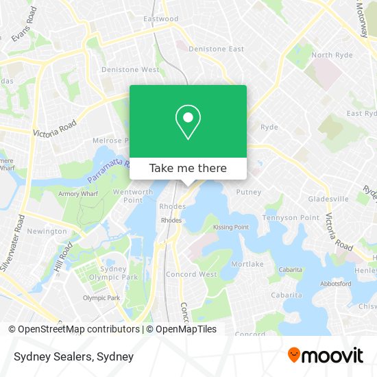 Mapa Sydney Sealers