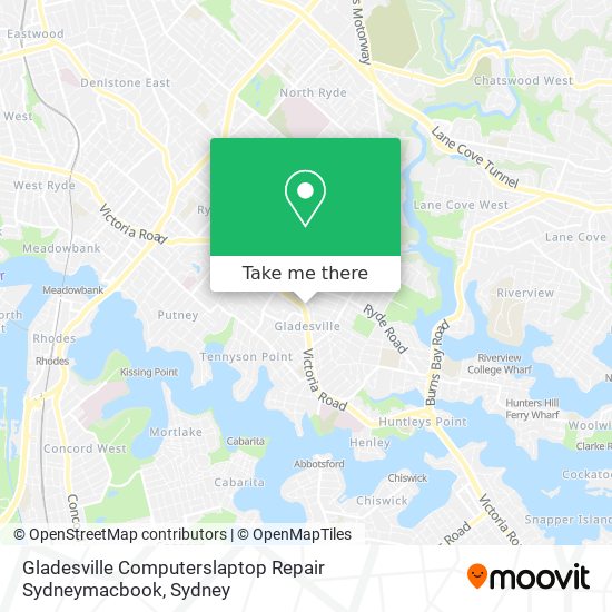 Gladesville Computerslaptop Repair Sydneymacbook map