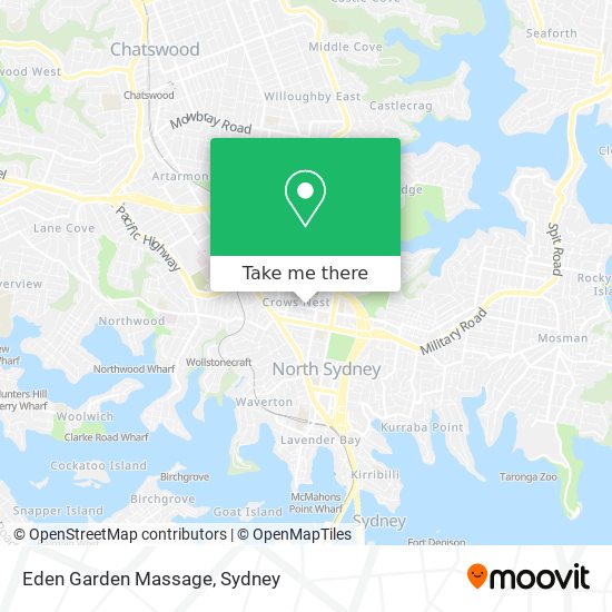 Eden Garden Massage map