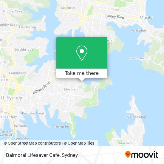Balmoral Lifesaver Cafe map