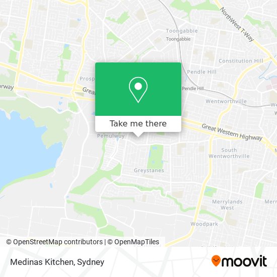 Medinas Kitchen map