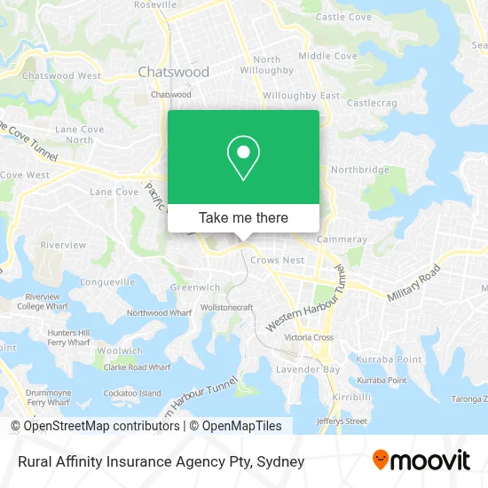 Rural Affinity Insurance Agency Pty map