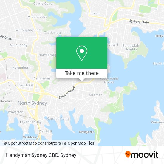 Handyman Sydney CBD map