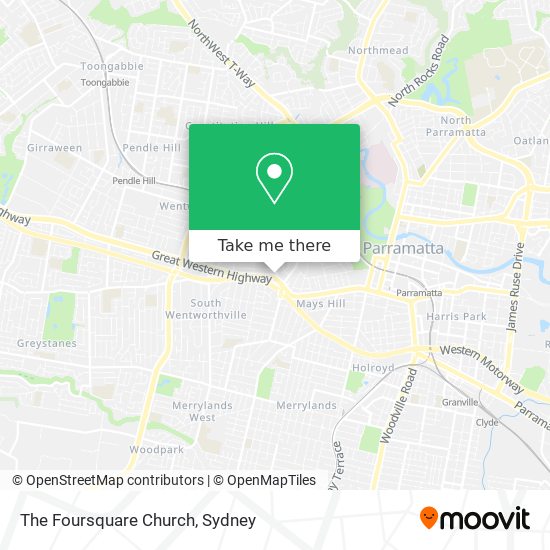 Mapa The Foursquare Church