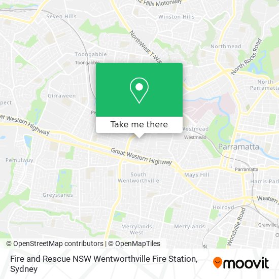 Fire and Rescue NSW Wentworthville Fire Station map