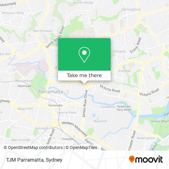 Mapa TJM Parramatta