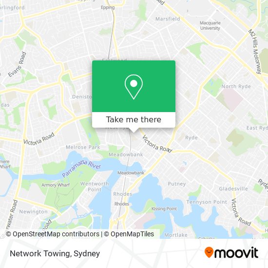 Mapa Network Towing