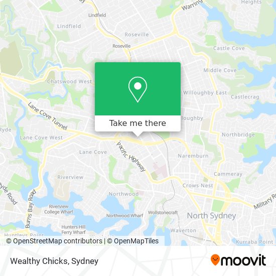 Wealthy Chicks map