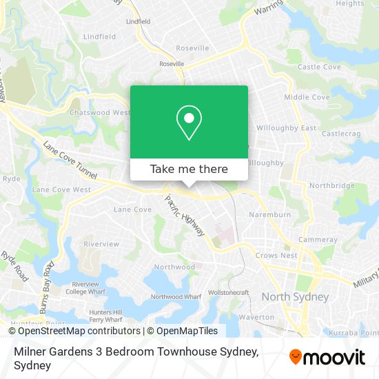 Milner Gardens 3 Bedroom Townhouse Sydney map