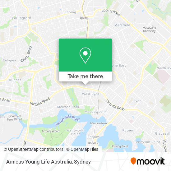 Mapa Amicus Young Life Australia