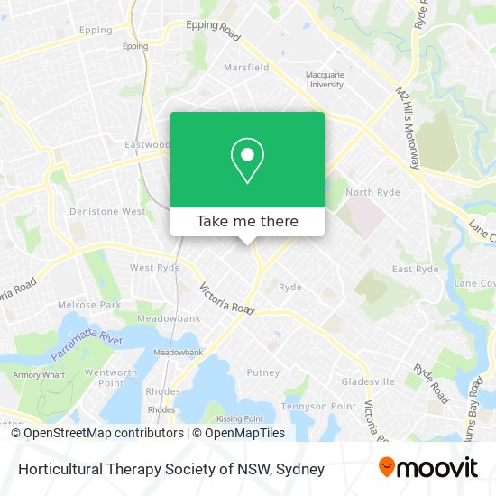 Horticultural Therapy Society of NSW map