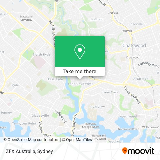 ZFX Australia map