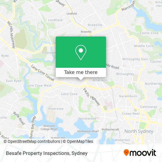 Besafe Property Inspections map