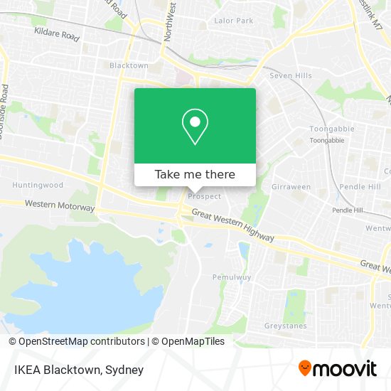 IKEA Blacktown map