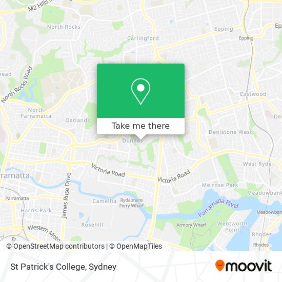 Mapa St Patrick's College