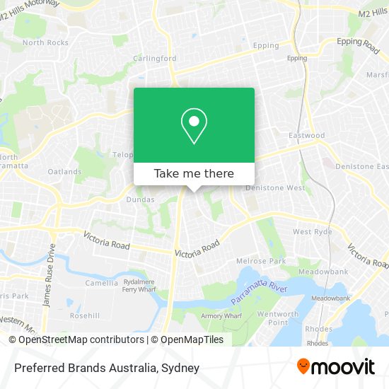 Preferred Brands Australia map