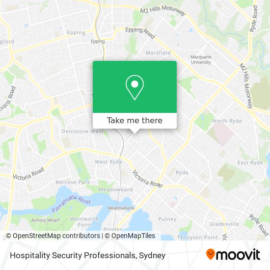 Hospitality Security Professionals map