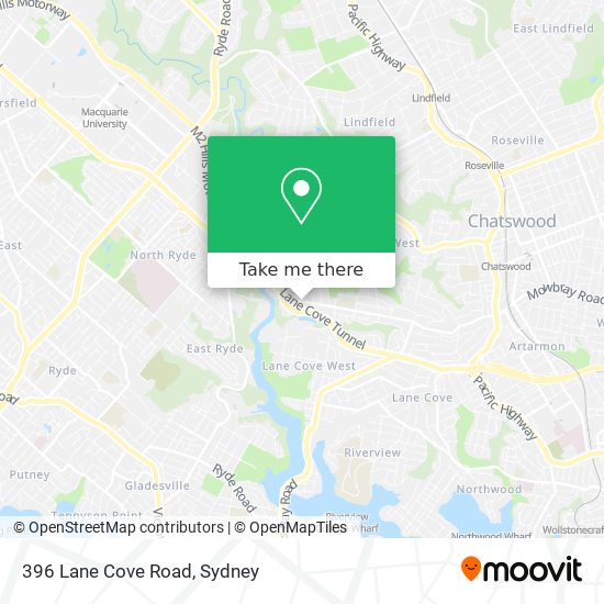 396 Lane Cove Road map