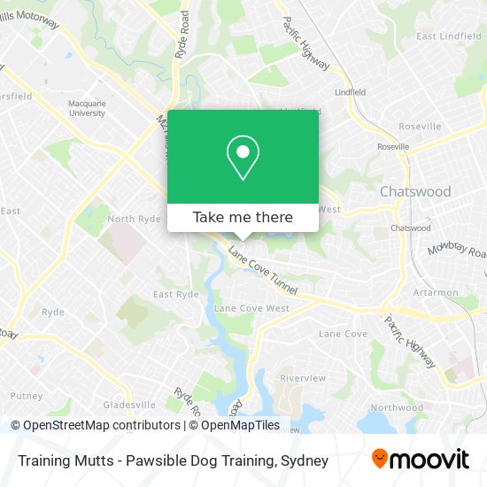 Mapa Training Mutts - Pawsible Dog Training