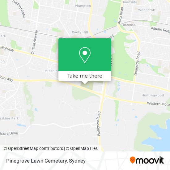 Pinegrove Lawn Cemetary map