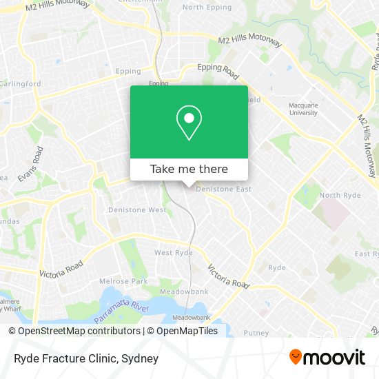 Ryde Fracture Clinic map