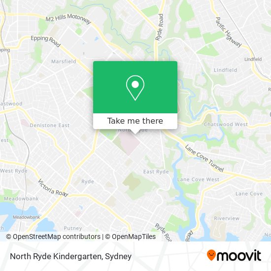 Mapa North Ryde Kindergarten